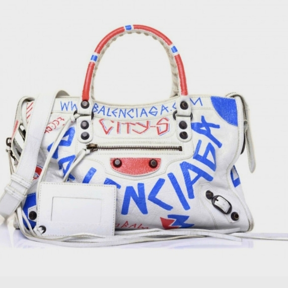 NWT Balenciaga City Graffiti Bag Sz Medium NWT - Picture 11 of 12